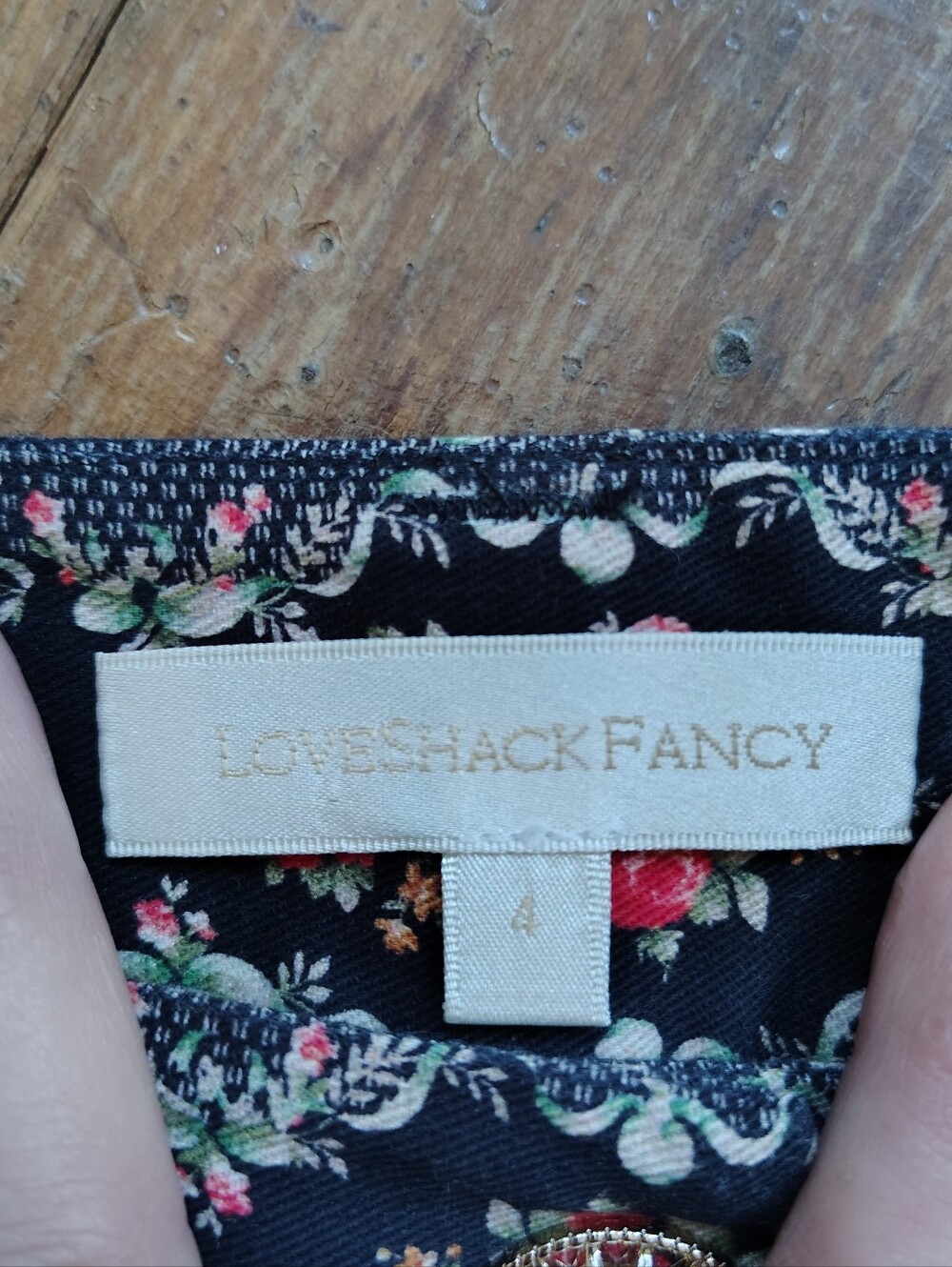 LoveShackFancy Bell Bottom Pants 4 Floral Meyerson Boho Chic Flares $345 Retail - Picture 3 of 8